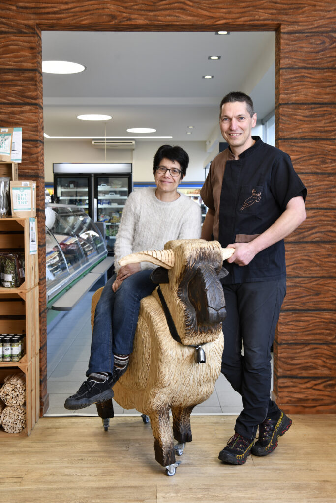 Fabrice et Marie-Vincent, propriétaires de la boucherie chez Fabrice